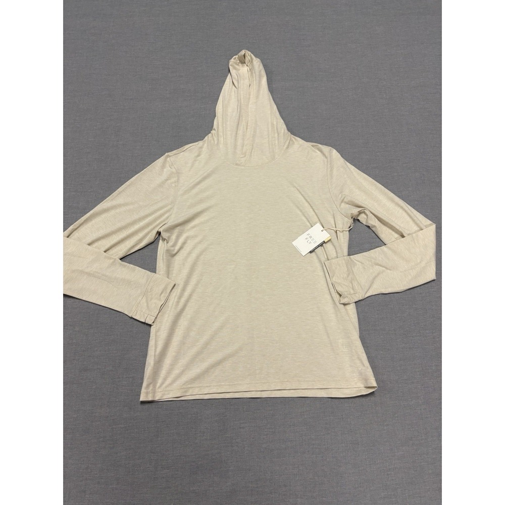NEW Free Fly Men's Small Elevate Lightweight Hoodie Heather Birch Thumbholes NWT
